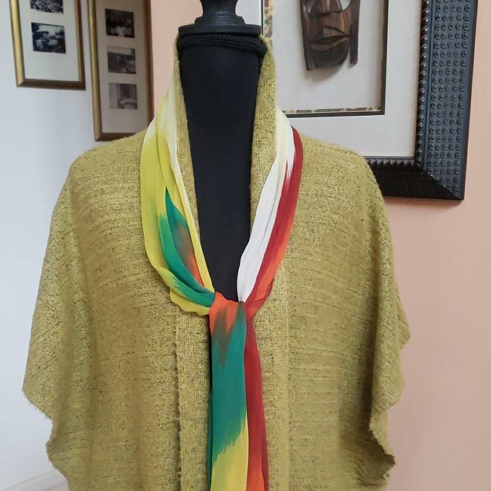 Universal Thread Lime Green Knitted Cardigan Dust… - image 5